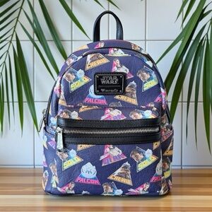 Loungefly Star Wars Solo Mini Backpack – Rare – Blue Multicolor